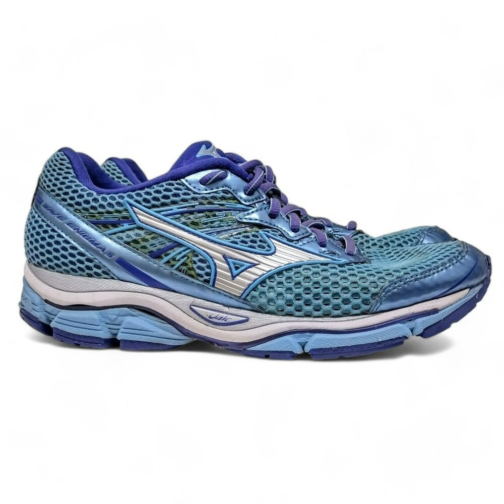 Mizuno Wave Enigma 5 Running Shoes Blue Silver Sneakers 410686.5T73 Women's 8